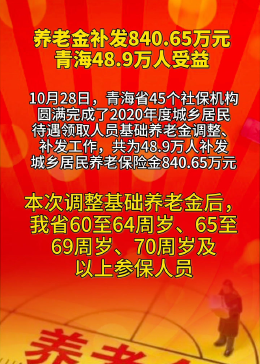 青海省退休金最新消息